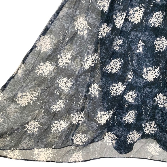 Joie Thelen Blue & Gray Baltic Print Flowy Sleeveless Mini Dress - Picture 9 of 15